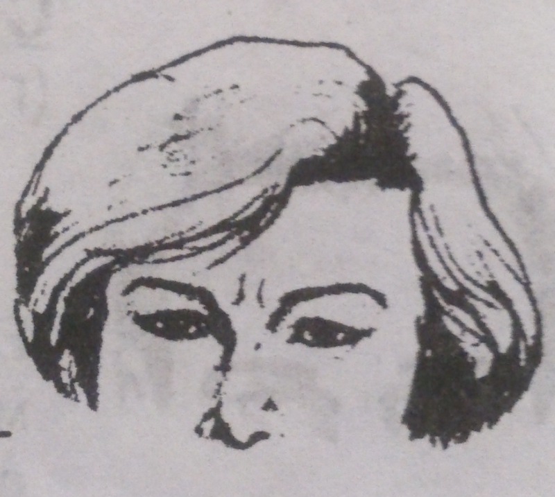 две вертикальные складки между бровями