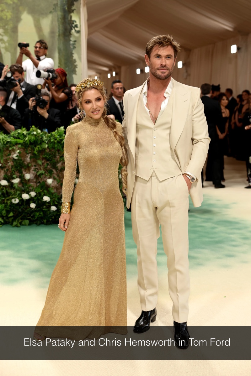 elsa pataky chris hemsworth met gala 2024