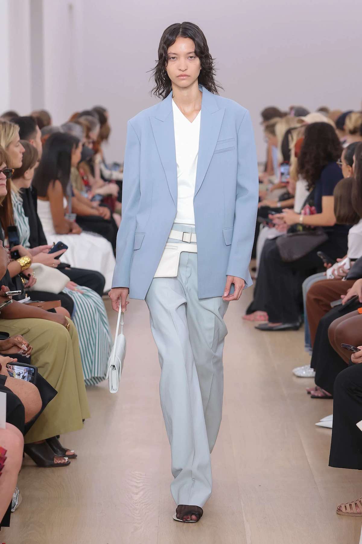 sky blue pantsuit proenza schouler