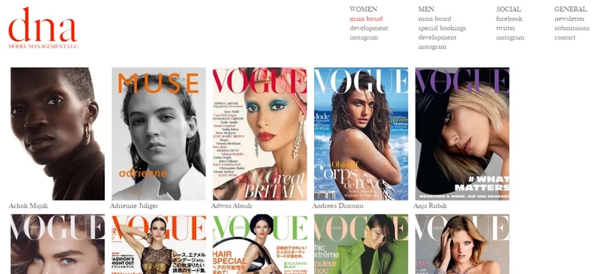 famous modeling agencies DNA Models