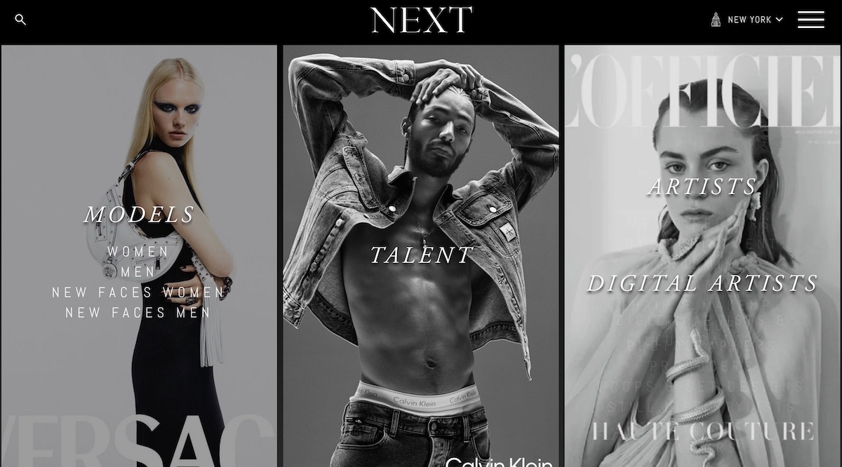 famous modeling agencies next management